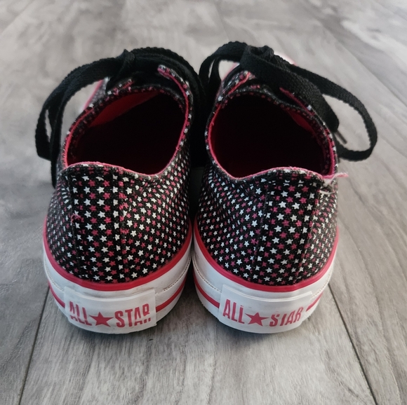Converse All*Star Pink & Black Stars Sneakers size Women's 9, Men's 7 - Picture 4 of 8